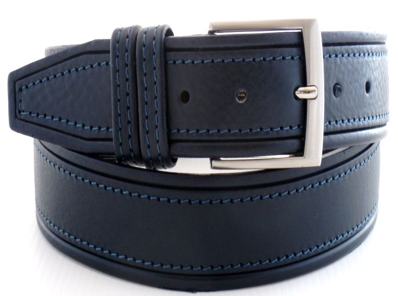 Belt double layer - Bleu - mm 40